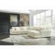 Кутовий диван з лежаком Lindyn ivory Ashley