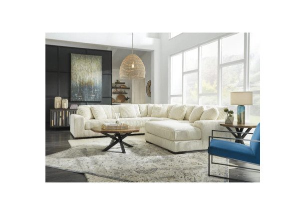 Кутовий диван з лежаком Lindyn ivory Ashley